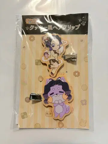 귀멸의 칼날 쿠키풍 헤어 클립 발렌타인 나비 시노부