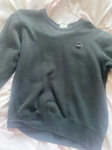 Aape 블랙 맨투맨 트레이닝복 S 사이즈