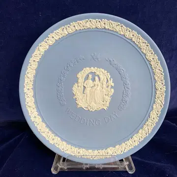 웨지우드 재스퍼 웨딩 플레이트 페일 블루