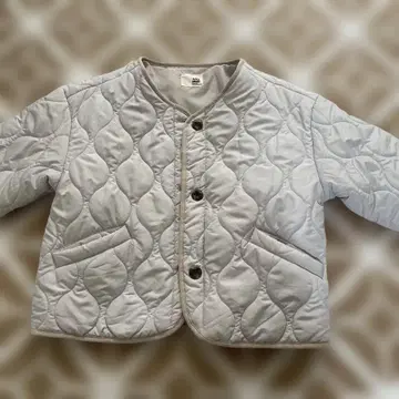 얇은 그레이 퀼팅 자켓 L