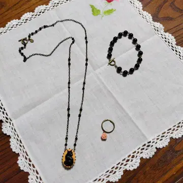 카나미 비쥬 목걸이 고양이 블레스 반지