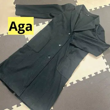 Aga 아가 야마다야 체스터 코트 다크 그레이