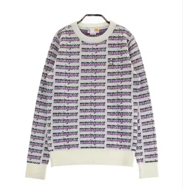 먼싱웨어 긴팔 스웨터 울 혼방