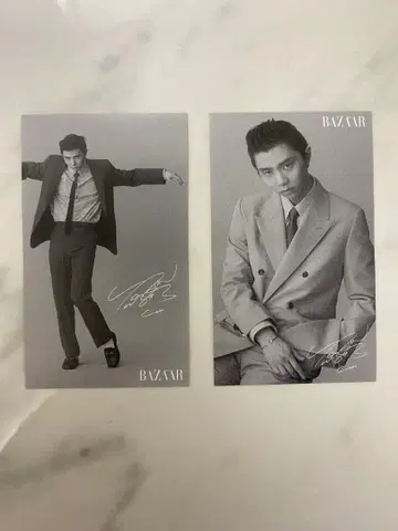 하뉴 유즈루 스티커 2장 Harper's BAZAAR