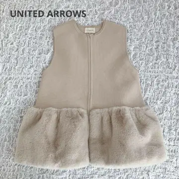 완판! 컨디션 최상 유나이티드 애로우즈 페이크 퍼 콤비 베스트