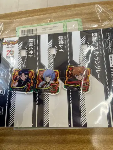 신세기 에반게리온 내일로의 포효 아크릴 키링 3개 세트