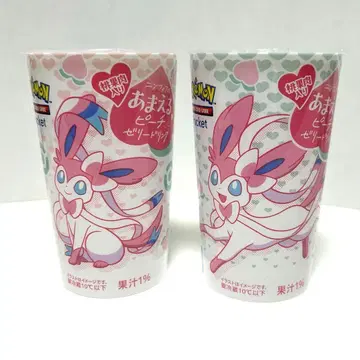 패밀리마트 포켓몬 니피아 아마에루 피치 젤리 드링크 빈 용기 2개