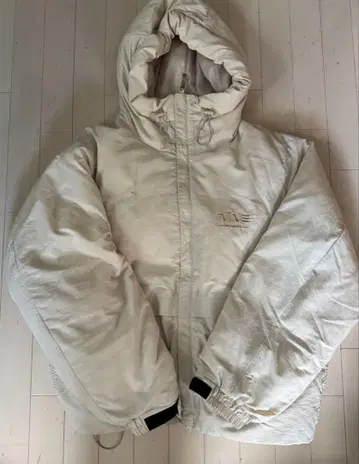 9090 Space Logo Hooded Down Jacket