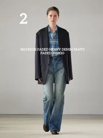 24AW SELVEDGE FADED HEAVY DENIM PANTS 2