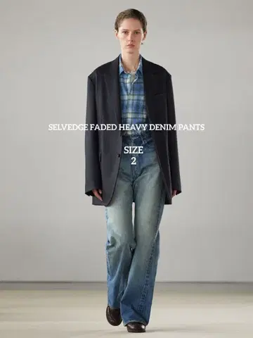24AW SELVEDGE FADED HEAVY DENIM PANTS 2