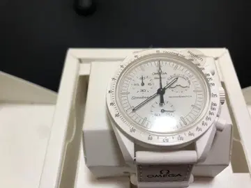 OMEGA Speedmaster MOONSWATCH 화이트 미사용품!