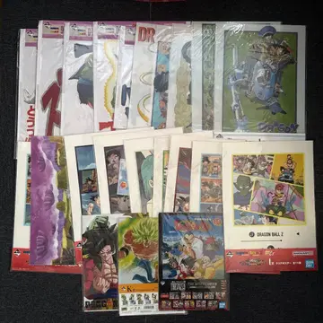 드래곤볼 클리어 포스터 등 묶음 판매