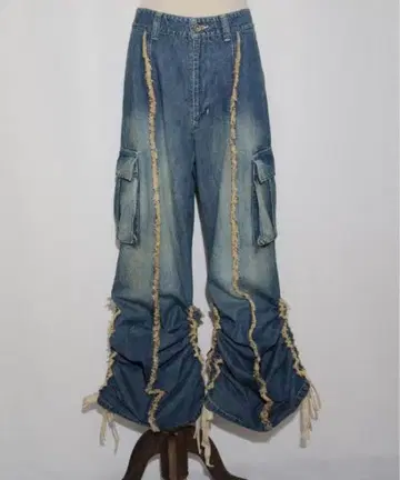 rurumu: drawstring denim pants  데님