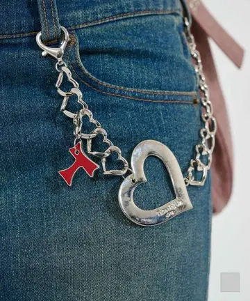 [ 새상품급 ] tinajojun 각인 멀티 하트 체인