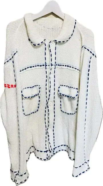 PHINGERIN 21AW PG1 니트 화이트 사이즈 L