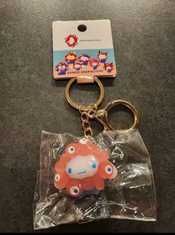 먀쿠먀쿠 변신 입체 마스코트 클리어 컬러 키링 시나모롤