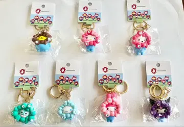 EXPO2025 간사이 박람회 산리오 파스텔 키링 7개 세트