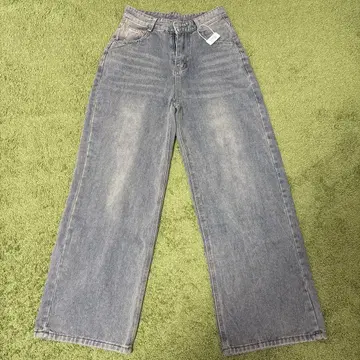 JESUS SQUAD 와이드 레그 데님 라이트 블루