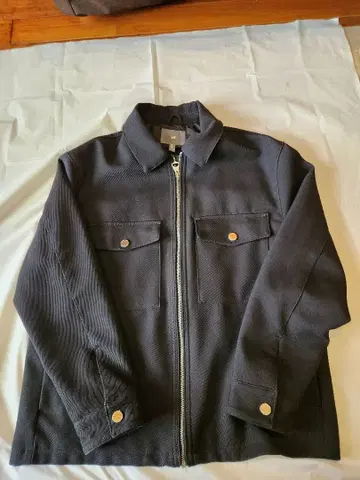 H&M 지퍼 자켓 L 사이즈 블랙 아우터