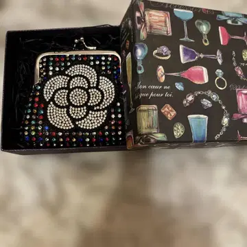 꽃 모티브 코인 케이스/동전 지갑