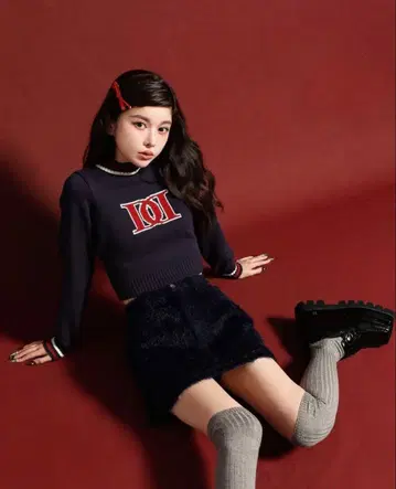 Darich 레트로 DD 로고 니트탑