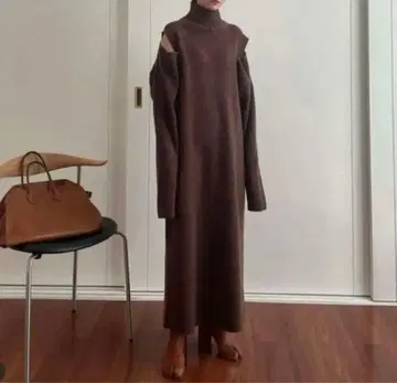 클라네 2WAY 오픈 슬리브 니트 원피스 1