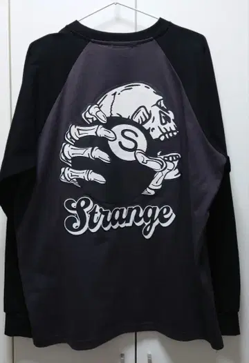 스컬 그래픽 긴팔 티셔츠 L 남성용 사이즈