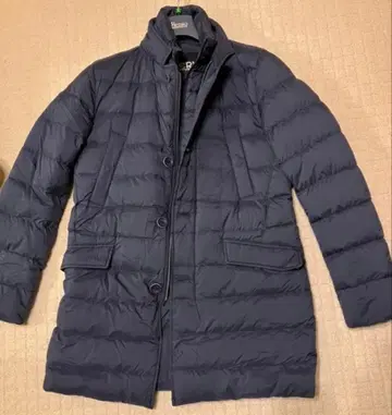 네이비 롱 다운 자켓