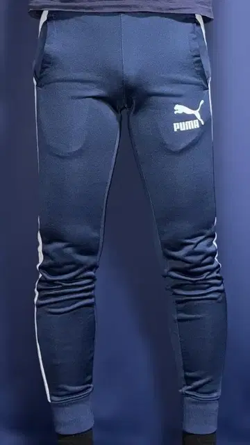 PUMA 남성용 T7 ICONIC 트랙 팬츠 블루 XS