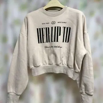 Herlipto Cherish 오버사이즈 스웨트셔츠