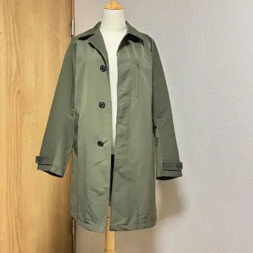 새상품급 BEAMS 스텐카라 코트 카키 M