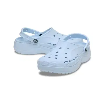 Crocs 통굽 샌들 미네랄 블루