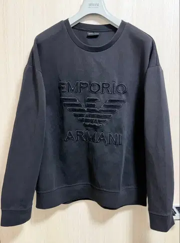 EMPORIO ARMANI 맨투맨/블랙/이글/상의 XL