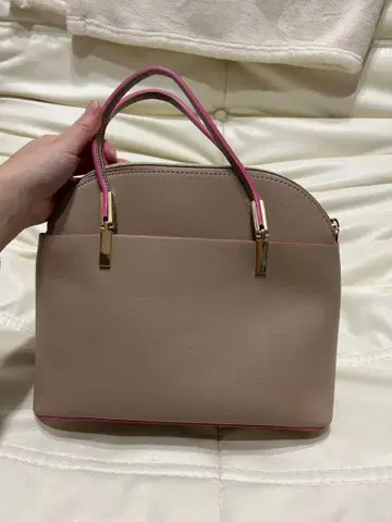 베이지 핸드백 탈부착 가능 숄더 스트랩 로페피크닉