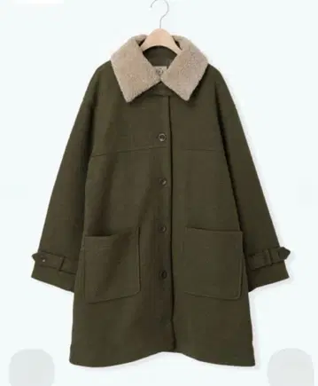 탈부착 보아 옷깃 미들 기장 코트