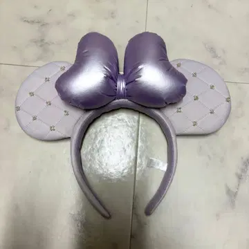 디즈니 리조트 머리띠 라벤더 보라색 미니 마우스 퀼팅