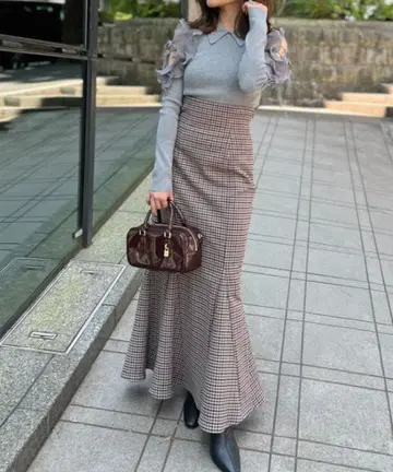 하이웨스트 머메이드 스커트