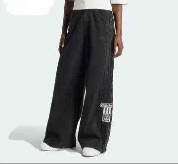 아디블레이크 데님 청바지 미디엄 블랙 데님