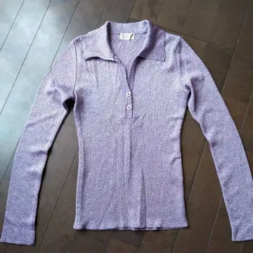 히스테릭스 라메 믹스 긴팔 T셔츠