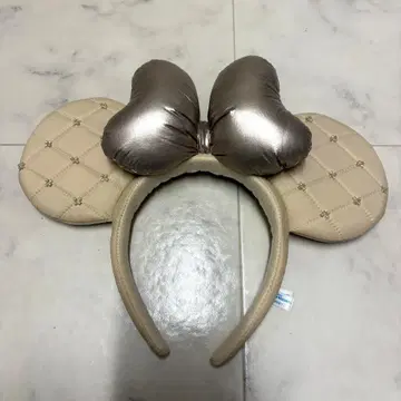 디즈니 리조트 머리띠 샴페인 골드 베이지 미니 마우스