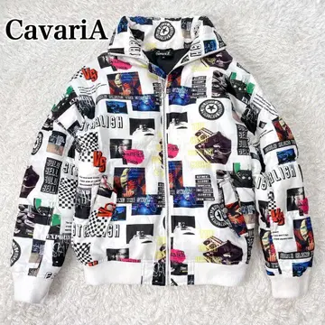 CavariA 캬바쿠라 다운 자켓 패딩 자켓 보온 올 패턴 M