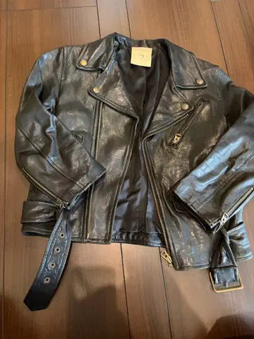 뷰티풀피플 천연 가죽 라이더 자켓 블랙