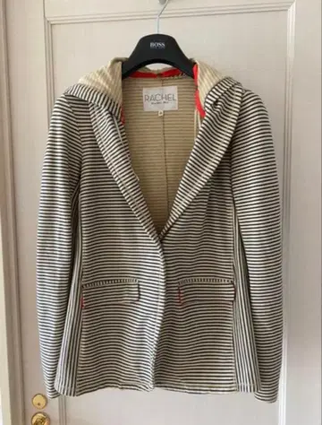 RACHEL Rachel Roy 스트라이프 후드 자켓 XL
