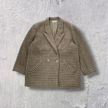 90s 하운드투스 울 아우터 숏 기장 레트로 클래식 트레디셔널 y2k
