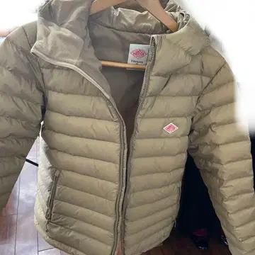 BANTON 베이지 다운 자켓 후드 부착