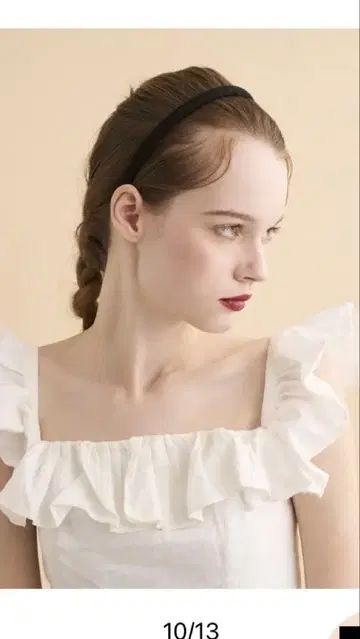 ALEXANDRE DE PARIS 블랙 머리띠