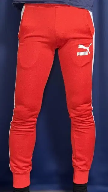PUMA 남성용 T7 ICONIC 트랙 팬츠 레드 S