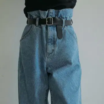 anuke 앙누크 Waist Tuck Denim 사이즈 36 블루