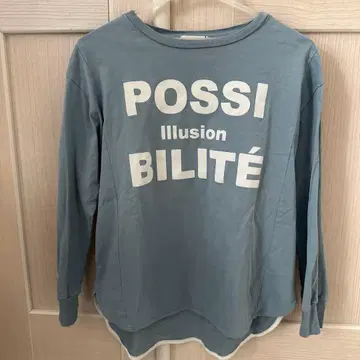 FENNEL 블루 프린트 긴팔 롱T