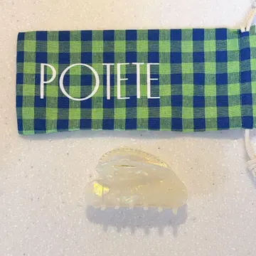 완판 POTETE Studs heart clip 화이트